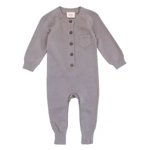Milan Sweater Knit Button Baby Jumpsuit