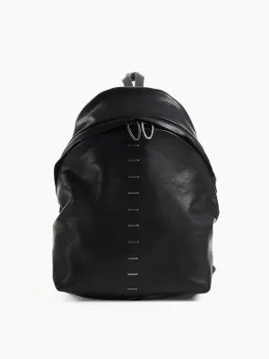 Mini Backpack with Silver Detailing