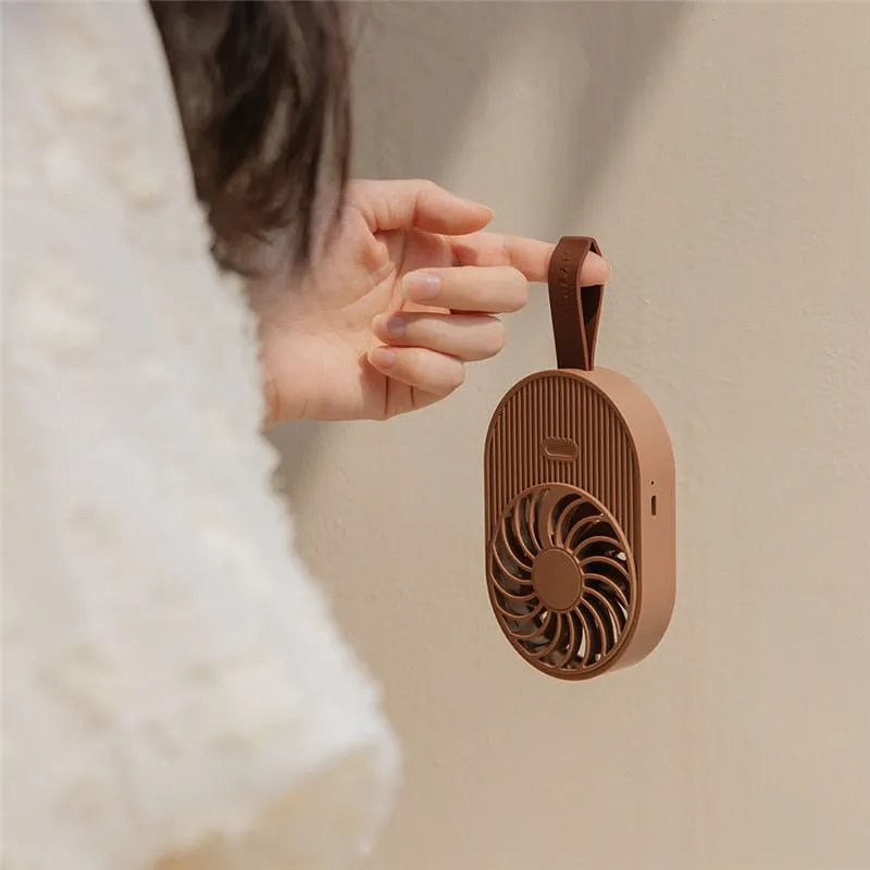 Mini Ice Cream Fan USB Charge Handheld