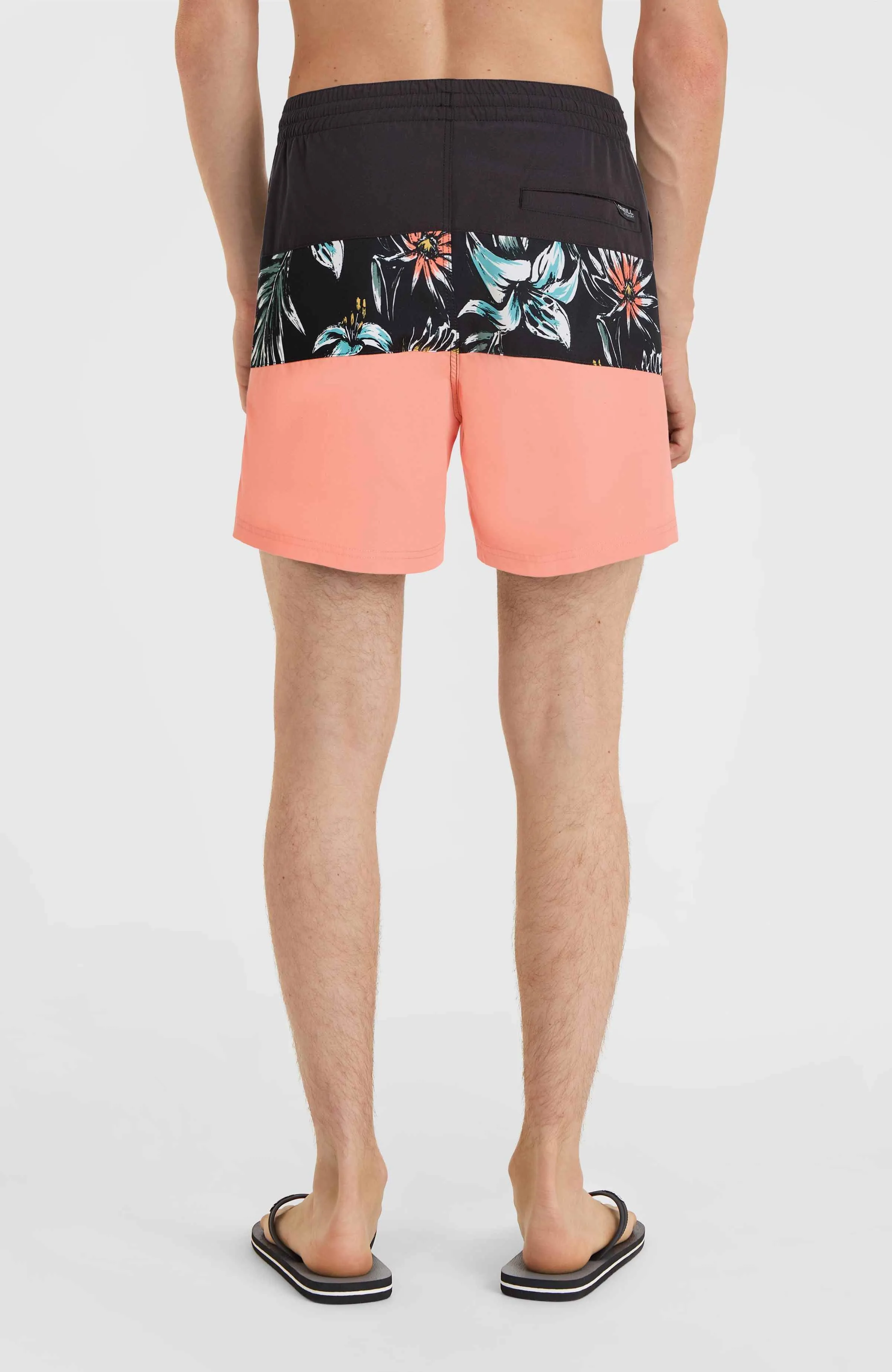 Mix and Match Cali Block 15'' Badehose | Black Tropicana