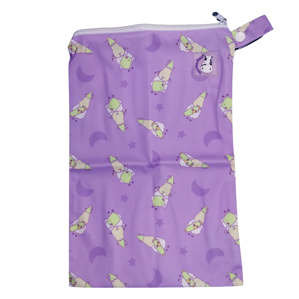 Moo Moo Kow Wet Bag Medium - BaaBaaSheepz Purple