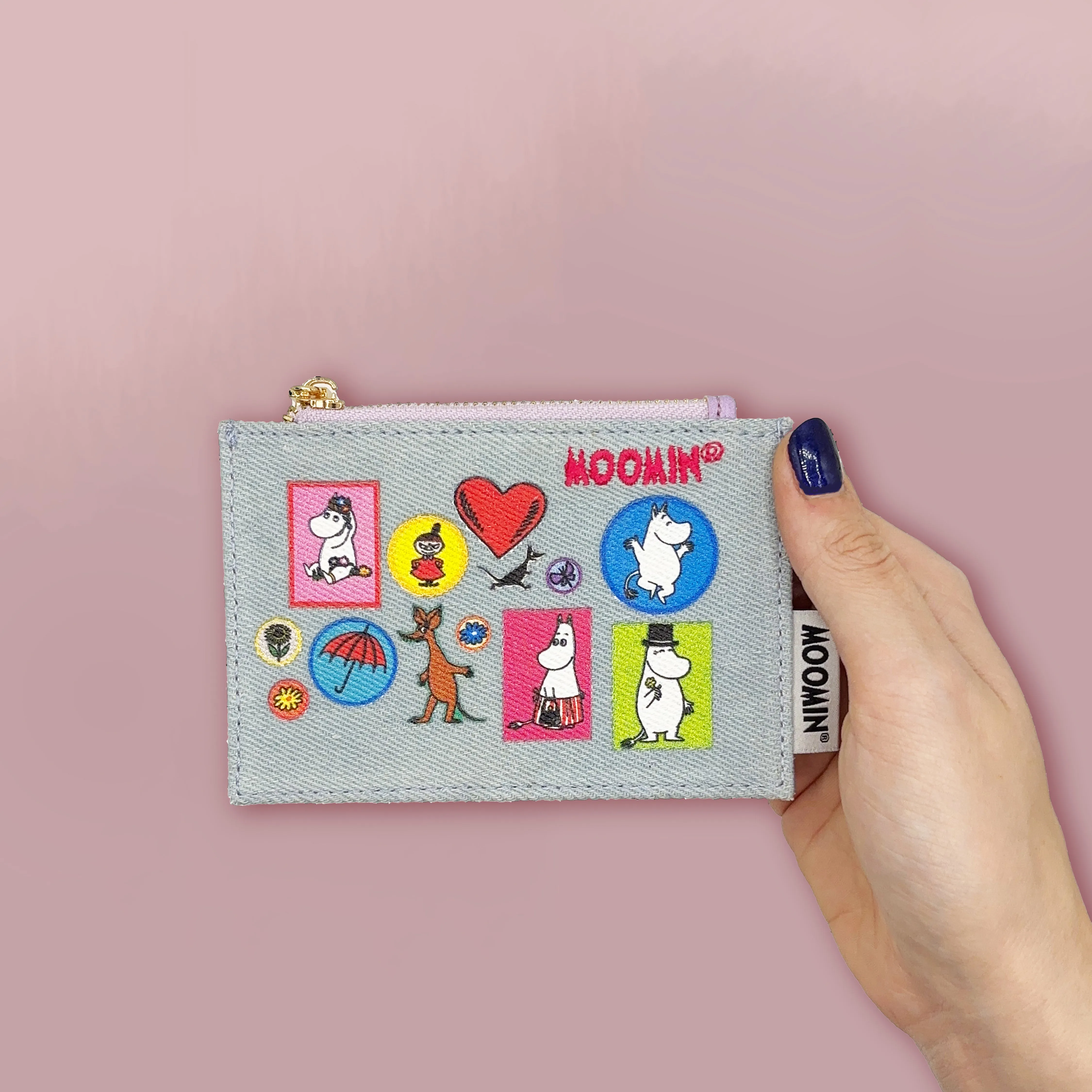 Moomin Denim Zip Purse
