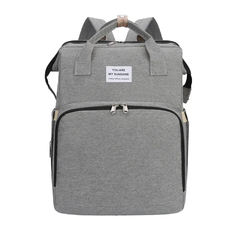 Mother Baby Leather Travel Backpack