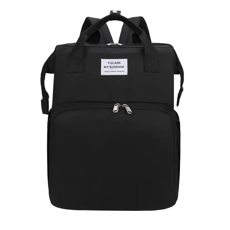 Mother Baby Leather Travel Backpack