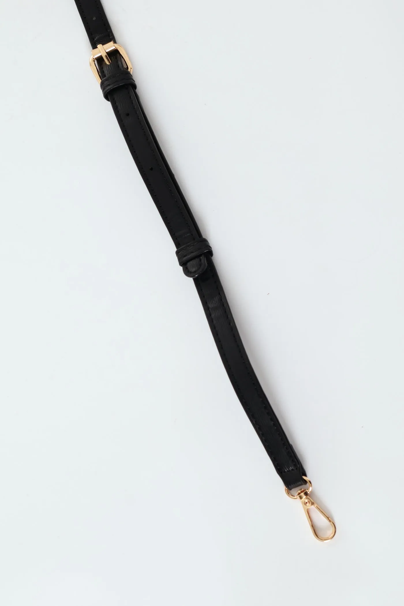 Multi Compartment Tote With Buckle Detail - Black