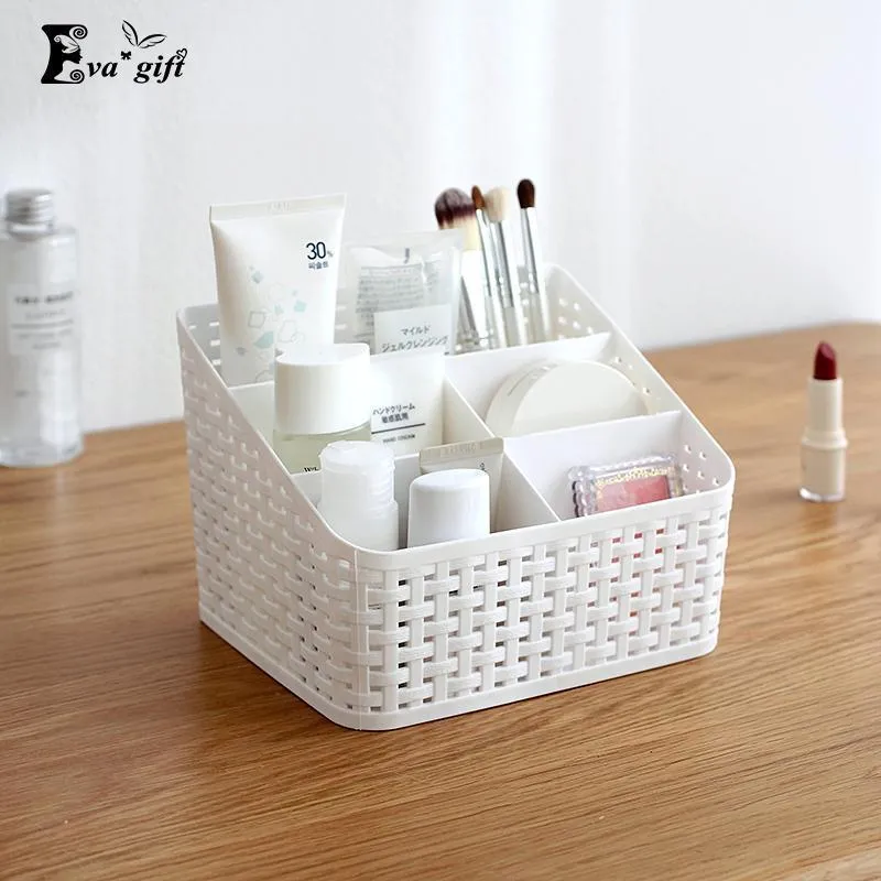 Multi-grid plastic box cosmetic case