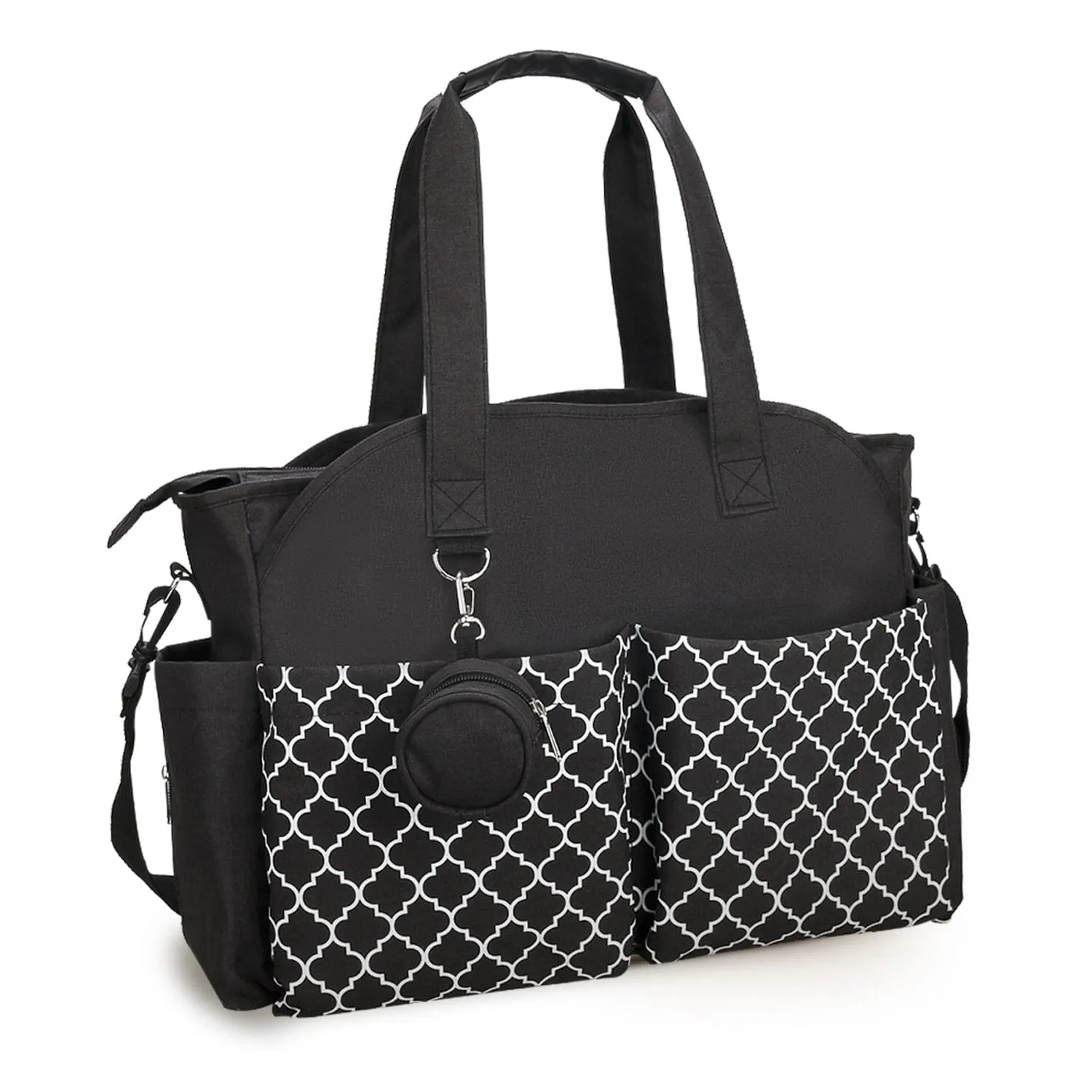 Multifunctional Diaper Changing Tote Bag with Adjustable Messenger Strap