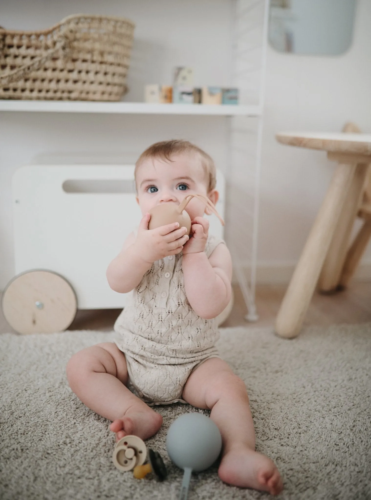Mushie Pacifier Case (Blush)