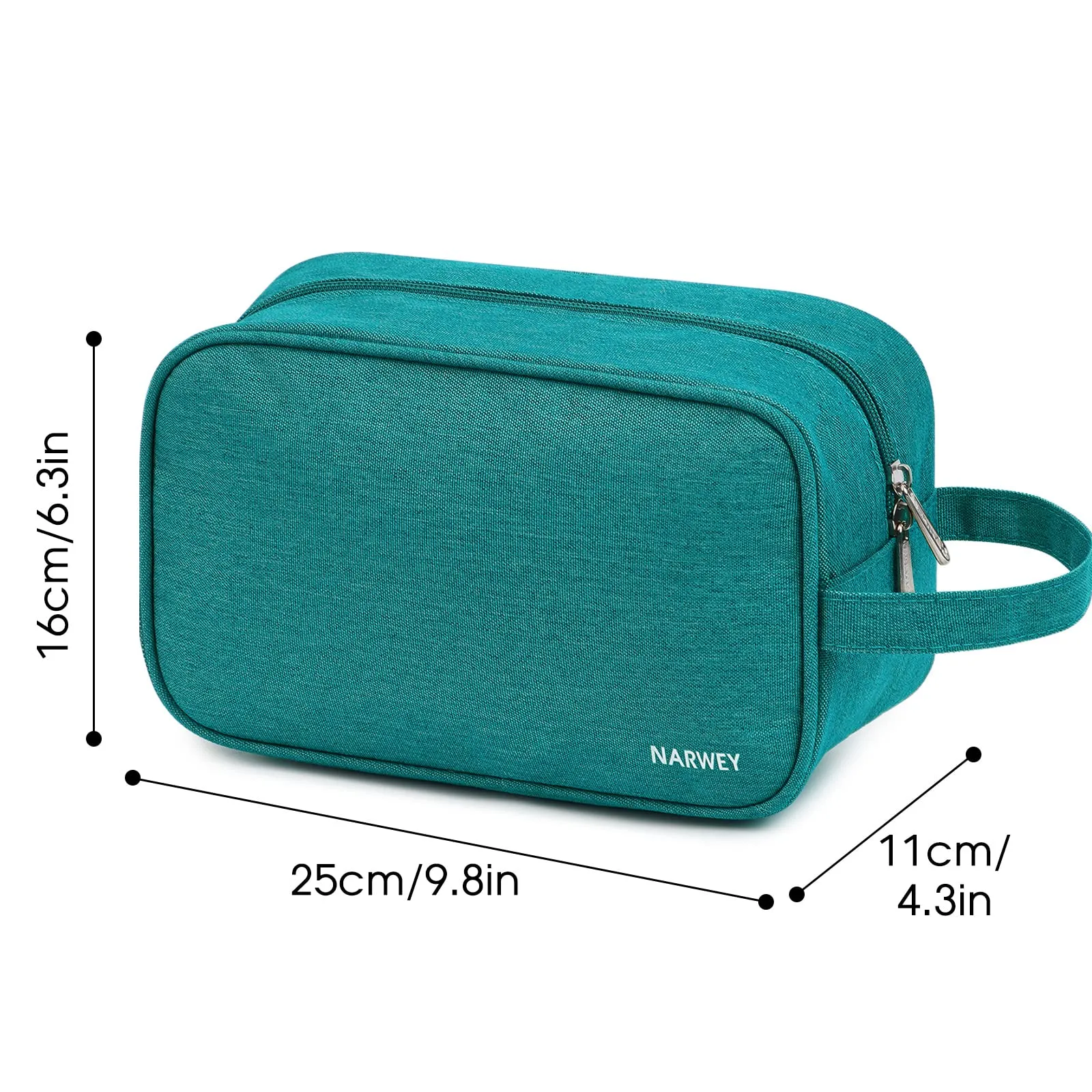Narwey Travel Toiletry Bag for Women Traveling Dopp Kit Men Travel Bag for Toiletries Cosmetic Bag Makeup Bag Medicine Bag for Traveling (Teal)