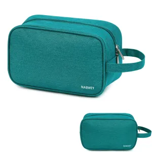 Narwey Travel Toiletry Bag for Women Traveling Dopp Kit Men Travel Bag for Toiletries Cosmetic Bag Makeup Bag Medicine Bag for Traveling (Teal)