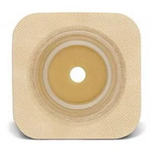 Natura® Flexible Durahesive® Skin Barrier, 4" x 4" (10cm x 10cm) Tan, Cut-to-Fit Stoma Opening 1/2" - 1" (13mm - 25mm), Flange 1-1/2" (38mm) - Box of 10