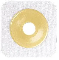 Natura® Flexible Stomahesive® Skin Barrier, 4" x 4" (10cm x 10cm) White, Cut-to-Fit Stoma Opening 1/2" - 3/4" (13mm - 19mm), Flange 1-1/4" (32mm) - Box of 10