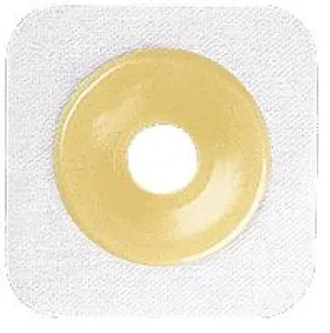 Natura® Flexible Stomahesive® Skin Barrier, 4" x 4" (10cm x 10cm) White, Cut-to-Fit Stoma Opening 1/2" - 3/4" (13mm - 19mm), Flange 1-1/4" (32mm) - Box of 10