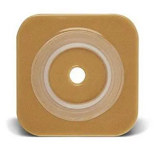 Natura® Stomahesive® Skin Barrier, 4" x 4" (10cm x 10cm) , Cut-to-Fit Stoma Opening 1/2" - 1" (13mm - 25mm), Flange 1-1/2" (38mm) - Box of 10