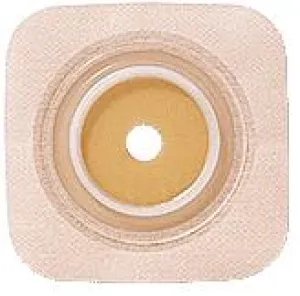 Natura® Stomahesive® Skin Barrier, 4" x 4" (10cm x 10cm) Tan, Cut-to-Fit Stoma Opening 1/2" - 1" (13mm - 25mm), Flange 1-1/2" (38mm) - Box of 10