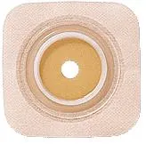 Natura® Stomahesive® Skin Barrier, 4" x 4" (10cm x 10cm) Tan, Cut-to-Fit Stoma Opening 1/2" - 1" (13mm - 25mm), Flange 1-1/2" (38mm) - Box of 10