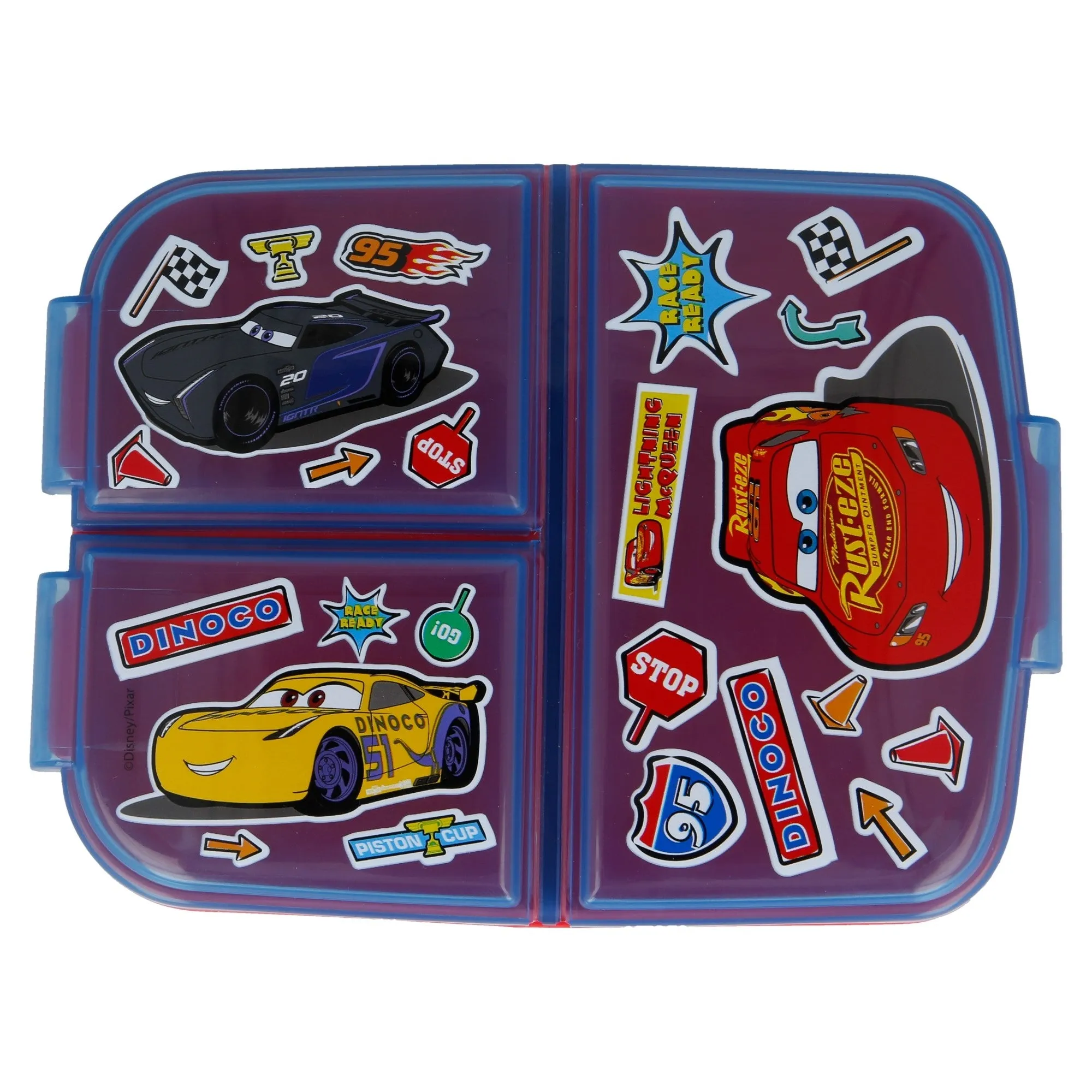 Nestisbox  með þremur hólfum - Cars