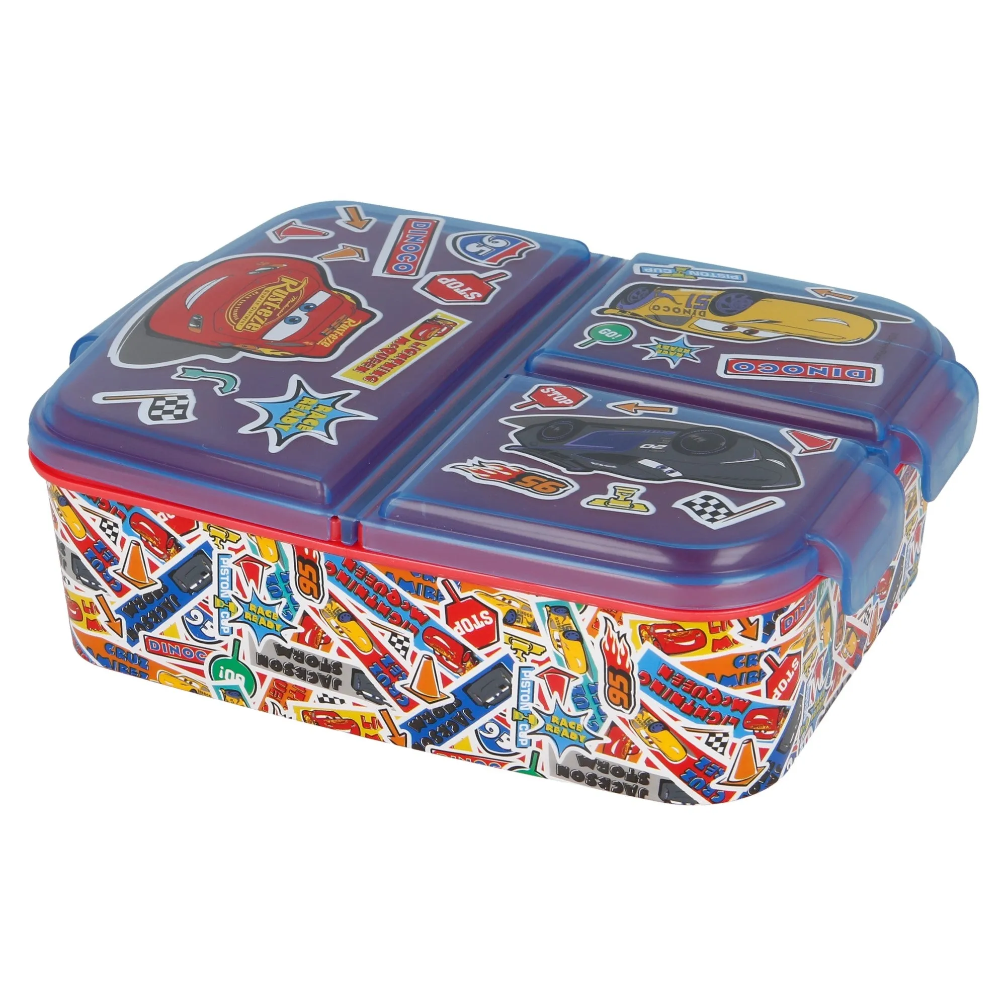 Nestisbox  með þremur hólfum - Cars