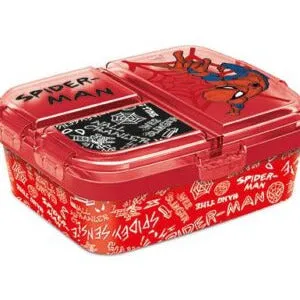 Nestisbox  með þremur hólfum - Spiderman