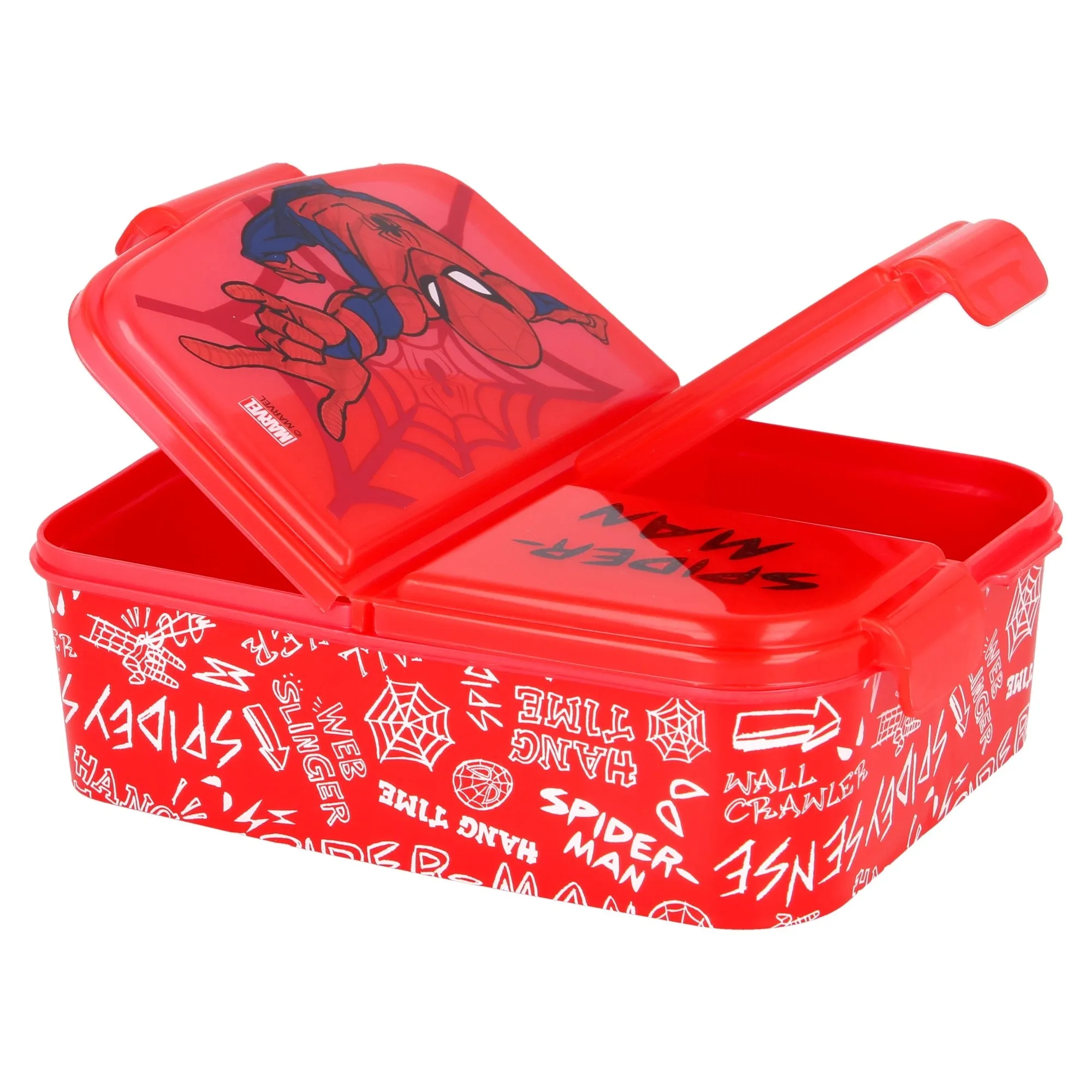 Nestisbox  með þremur hólfum - Spiderman