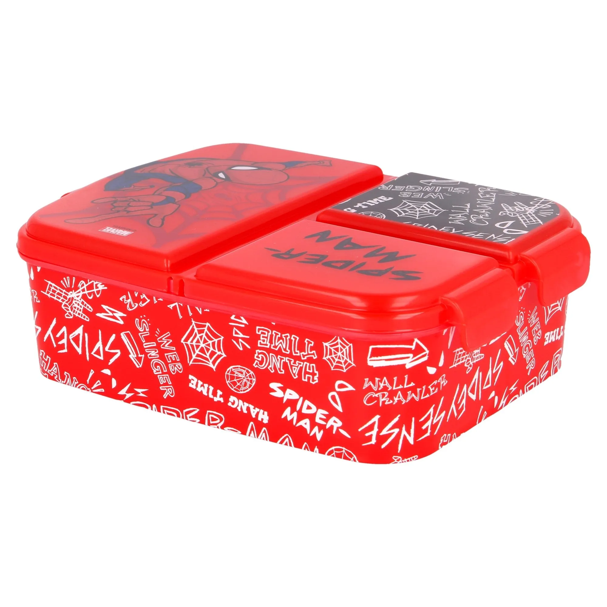 Nestisbox  með þremur hólfum - Spiderman