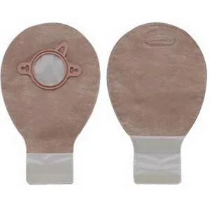 New Image Two-Piece Drainable Mini Pouch, Flange 2-3/4" (70mm) Beige 7" (18cm) - Box of 20