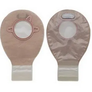 New Image Two-Piece Drainable Mini Pouch, Flange 2-3/4" (70mm) Transparent 7" (18cm) - Box of 20