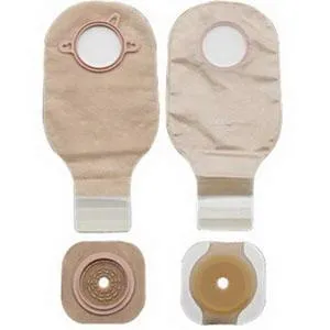 New Image Two-Piece Drainable Ostomy Kit, Cut-to-Fit Stoma up to 2-1/4" (57mm), Flange 2-3/4" (70mm), Sterile,  Lock 'n Roll Closure - Box of 5