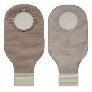 New Image Two-Piece Drainable Pouch, Flange 1-3/4" (44mm) Transparent 12" (30cm) - Box of 10