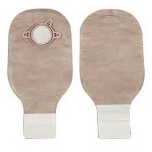 New Image Two-Piece Drainable Pouch, Flange 2-1/4" (57mm) Beige 12" (30cm) - Box of 10