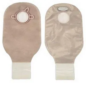 New Image Two-Piece Drainable Pouch, Flange 2-1/4" (57mm) Transparent 12" (30cm) - Box of 10