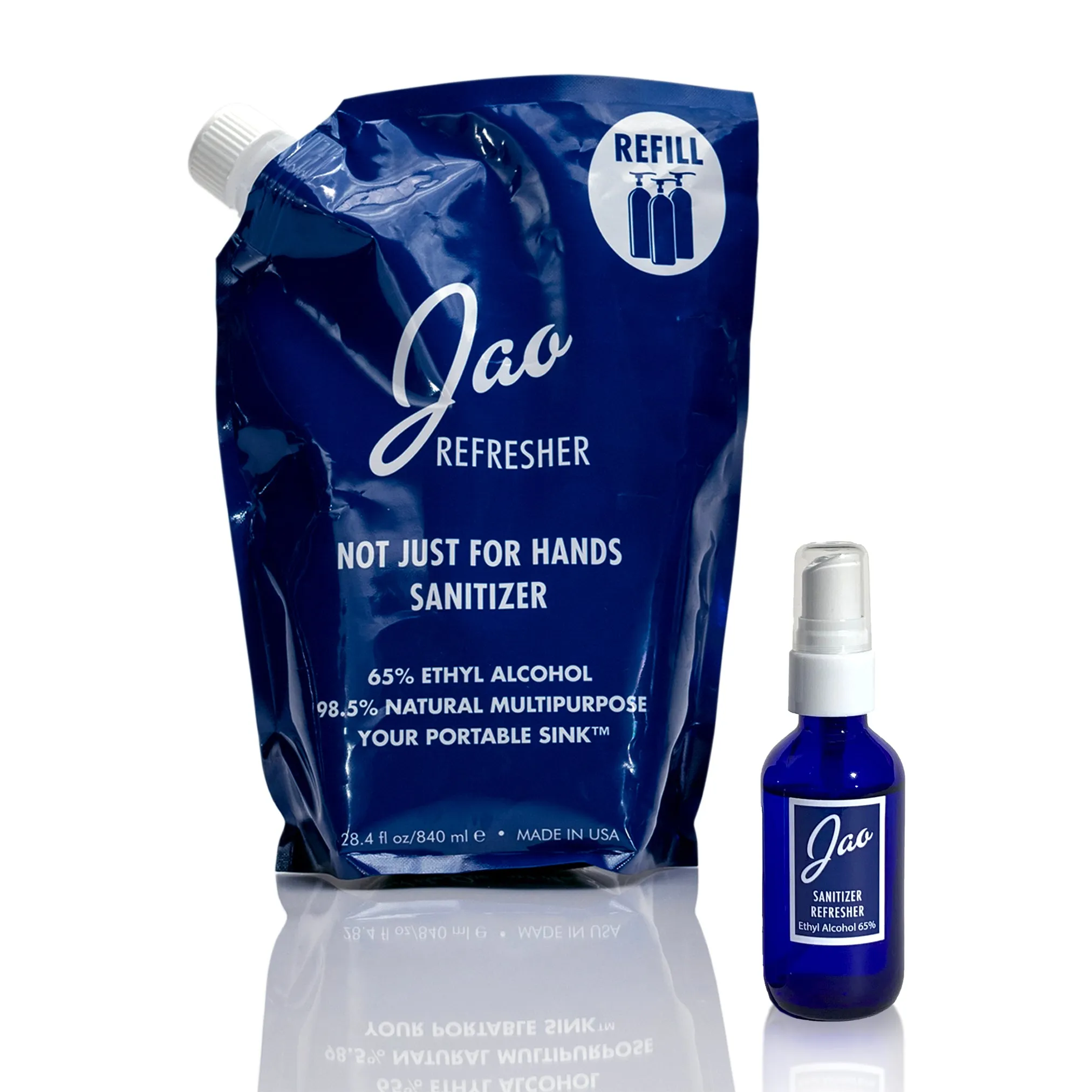 NEW! Jao Brand Refresher/Sanitizer - Refill Pouch 28.4 oz
