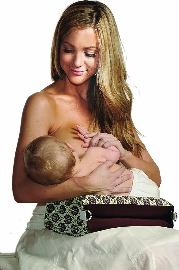 New Peek Away: 4-in-1 Essentials Nursing Kit (Brown) Award winning travelling nursing pillow/diaper clutch and diaper changing station with nursing cover!