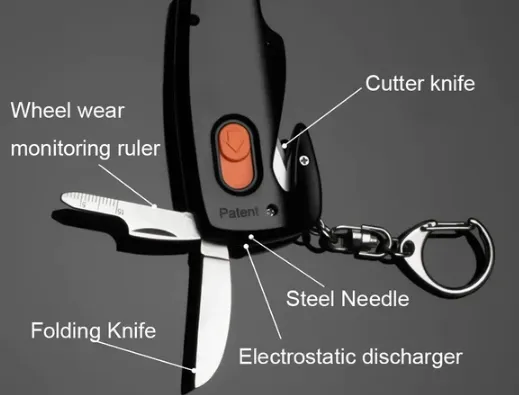 NEW Window-Breaker Seatbelt-Cutter Multi-Tool Car Safety Keychain - White or Black