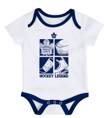 NHL Infant Toronto Maple Leafs Legend Multicolor Creeper Set