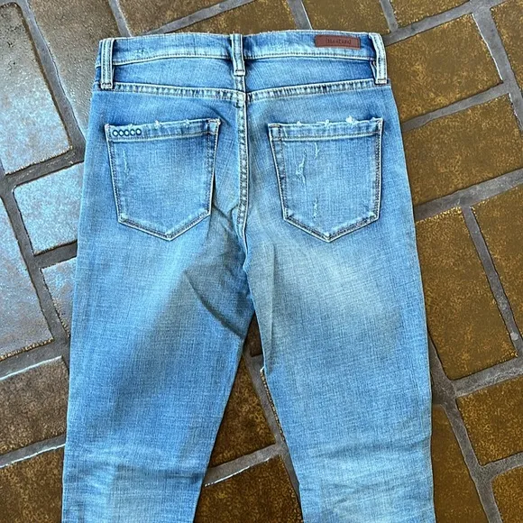 NWT Blank NYC The Bond Midrise Distressed Skinny Jean in Delaytionship