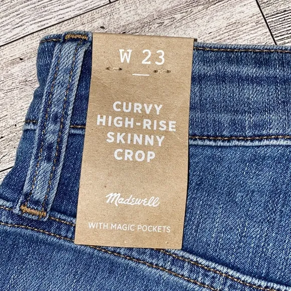 NWT!! Madewell Curvy High Rise Skinny Crop Jeans Size 23