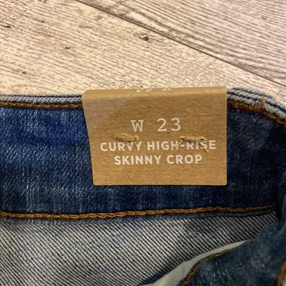 NWT!! Madewell Curvy High Rise Skinny Crop Jeans Size 23