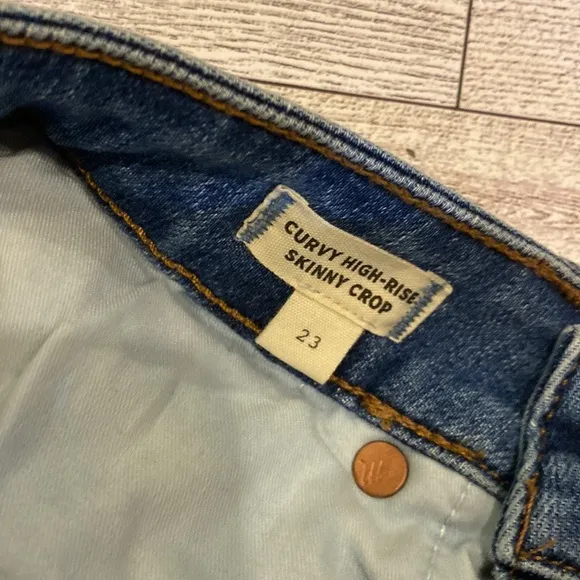 NWT!! Madewell Curvy High Rise Skinny Crop Jeans Size 23