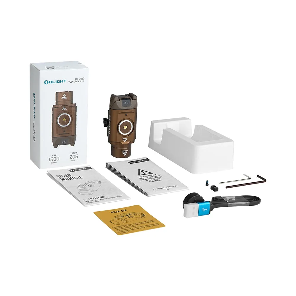 OLIGHT Pistol Flashlight Valkyrie PL-3R 1500 lm - Tan