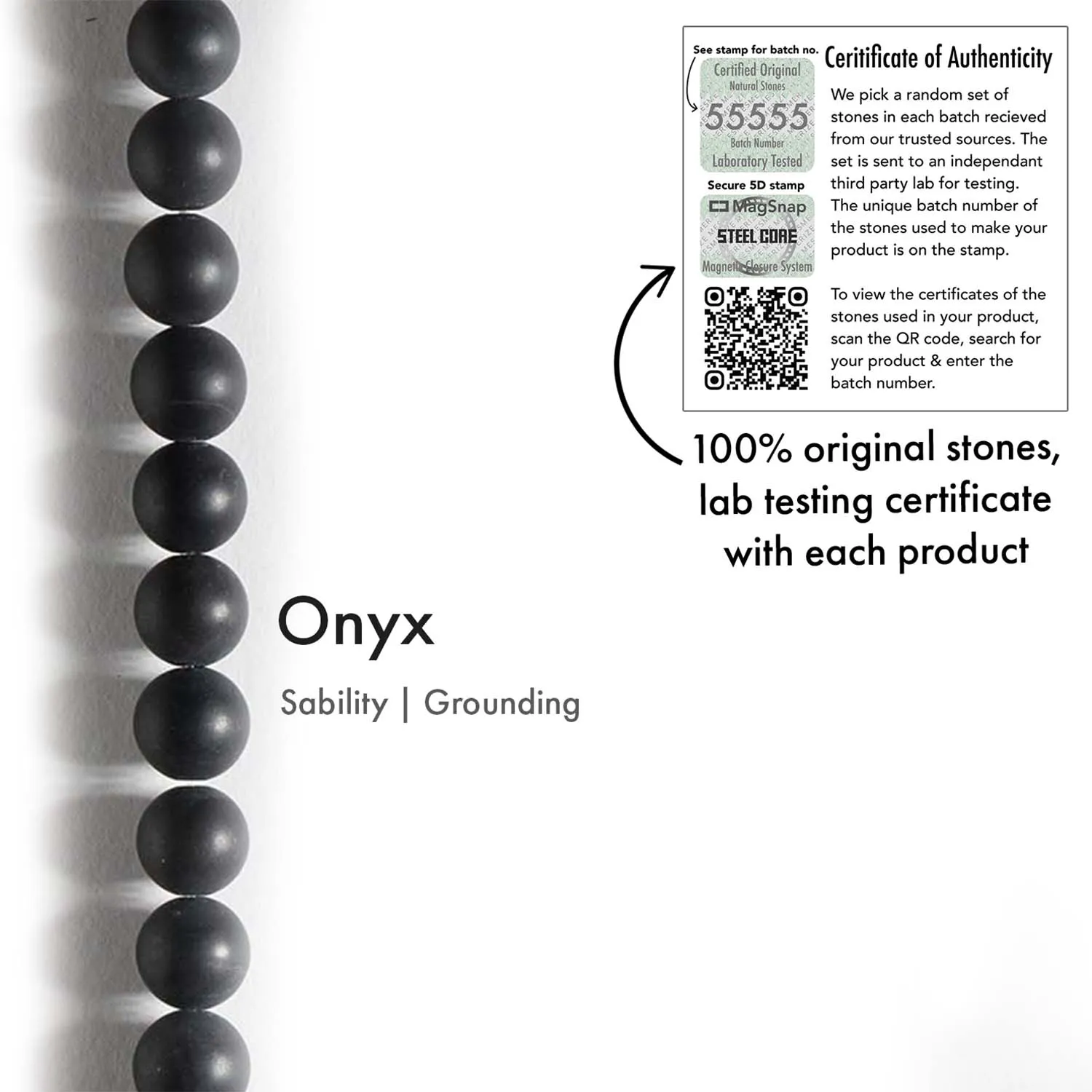 Onyx Natural Stone Bracelet