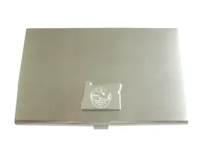 Oregon State Map Shape and Flag Design Business Card Holder