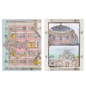 Organic Mini Swaddles Gift Set - Hot Air Balloons Monceau Mansion
