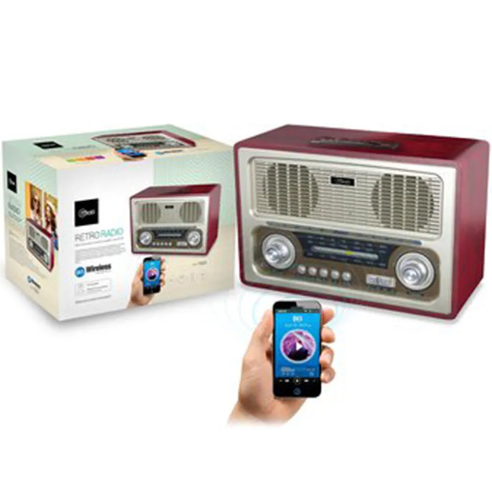 Parlante Retro Radio Wireless Mlab (7809)