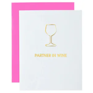 Partner In Wine Paper Clip Card