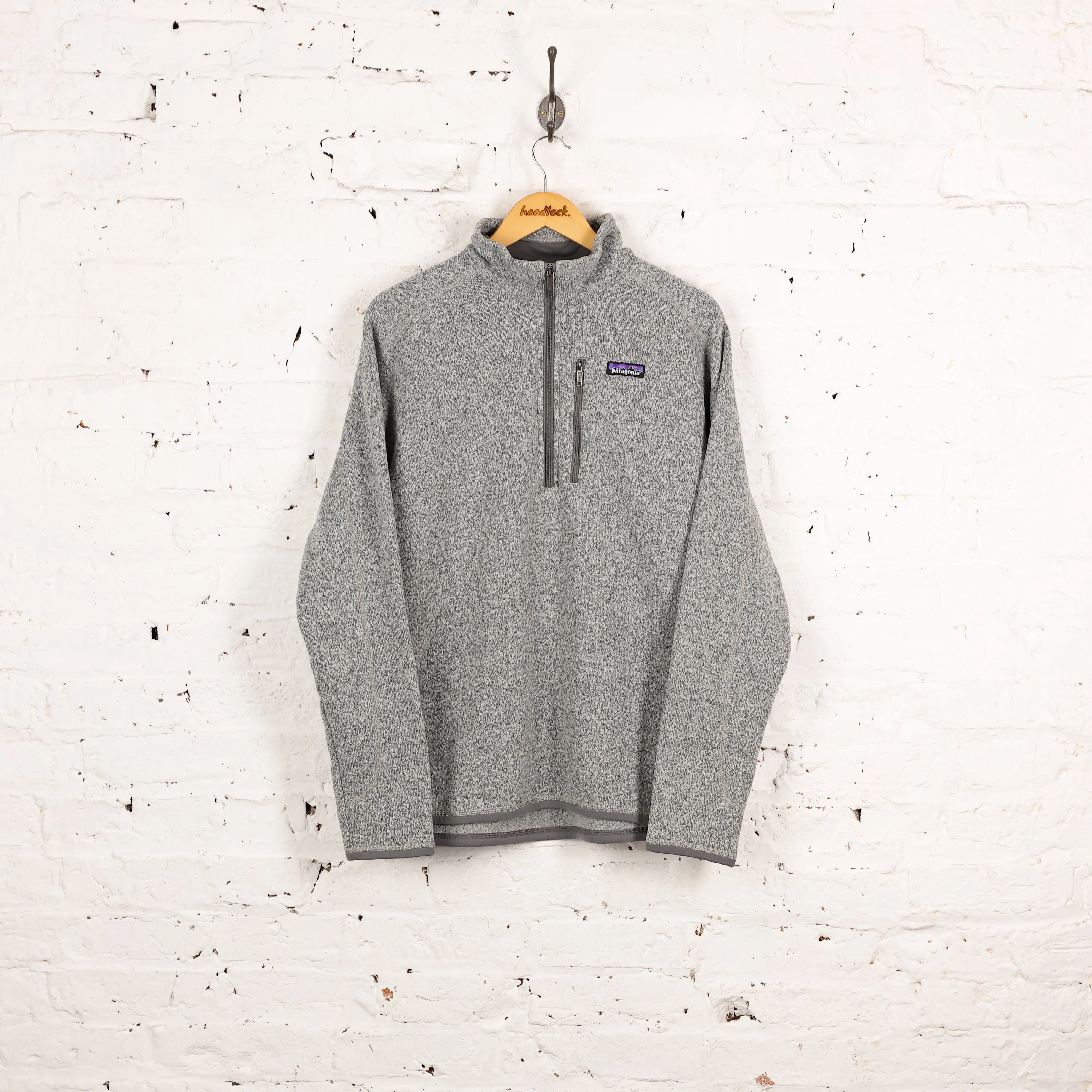 Patagonia 1/4 Zip Fleece - Grey - L