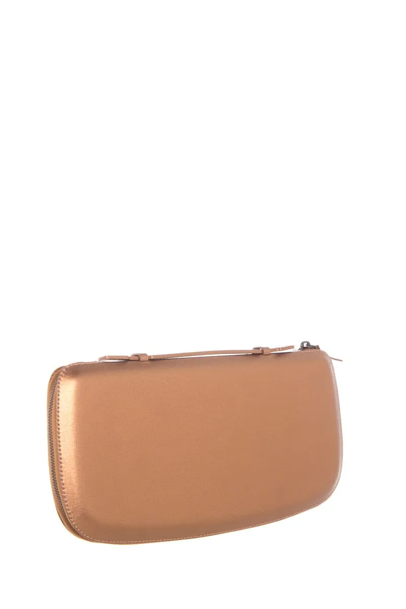 Perrin Bronze Leather Pouch