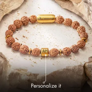 Personalised Spiritual Rudraksh Natural Stone Bracelet with Magsnap 2