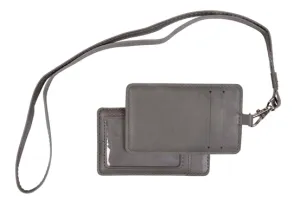 Personalized Gray Lanyard ID Holder