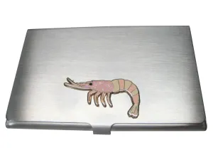Pink Shrimp Business Card Holder